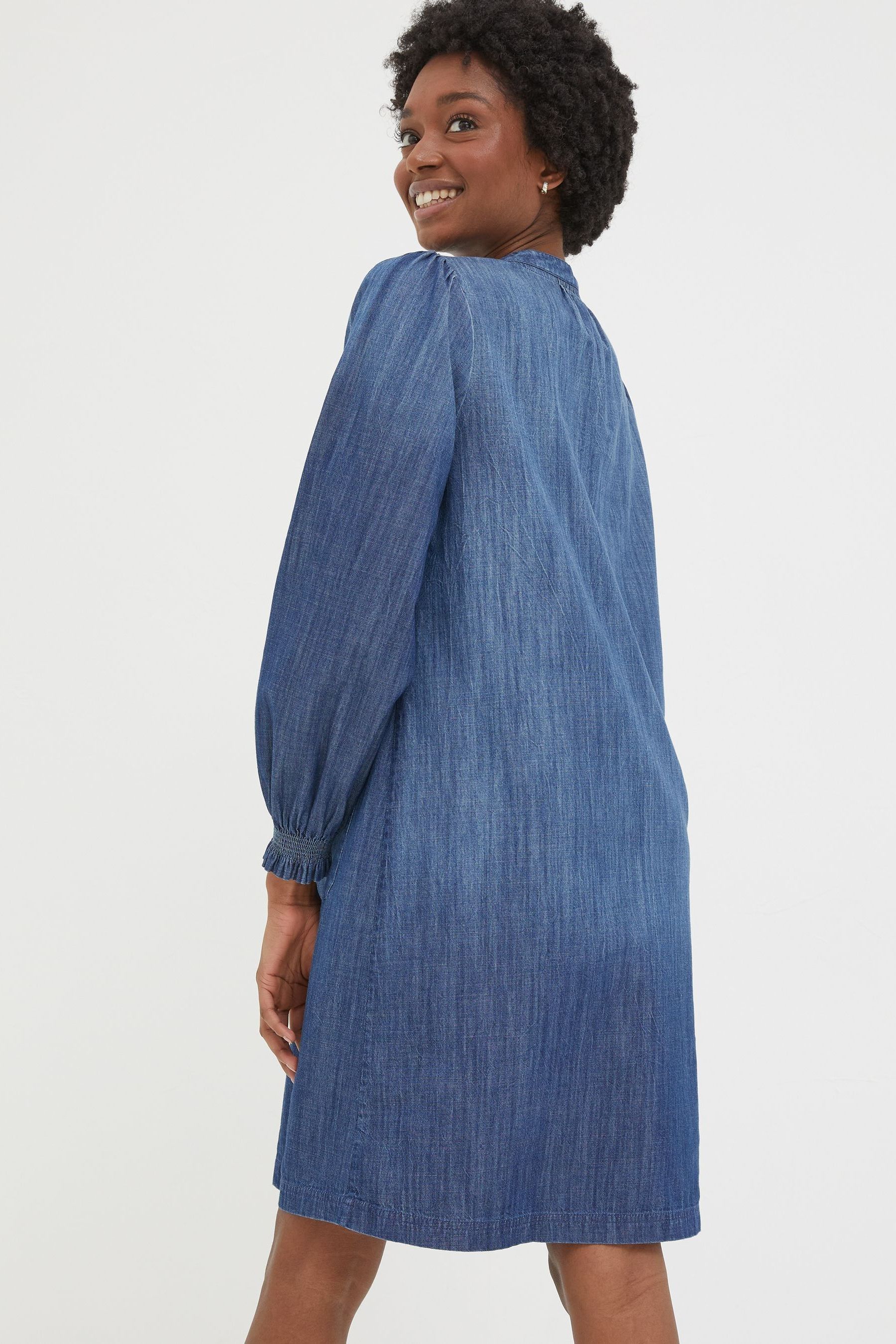 Fat face denim dress store