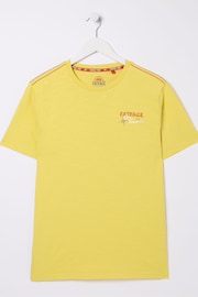 FatFace Aloa Yellow Map T-Shirt - Image 6 of 7