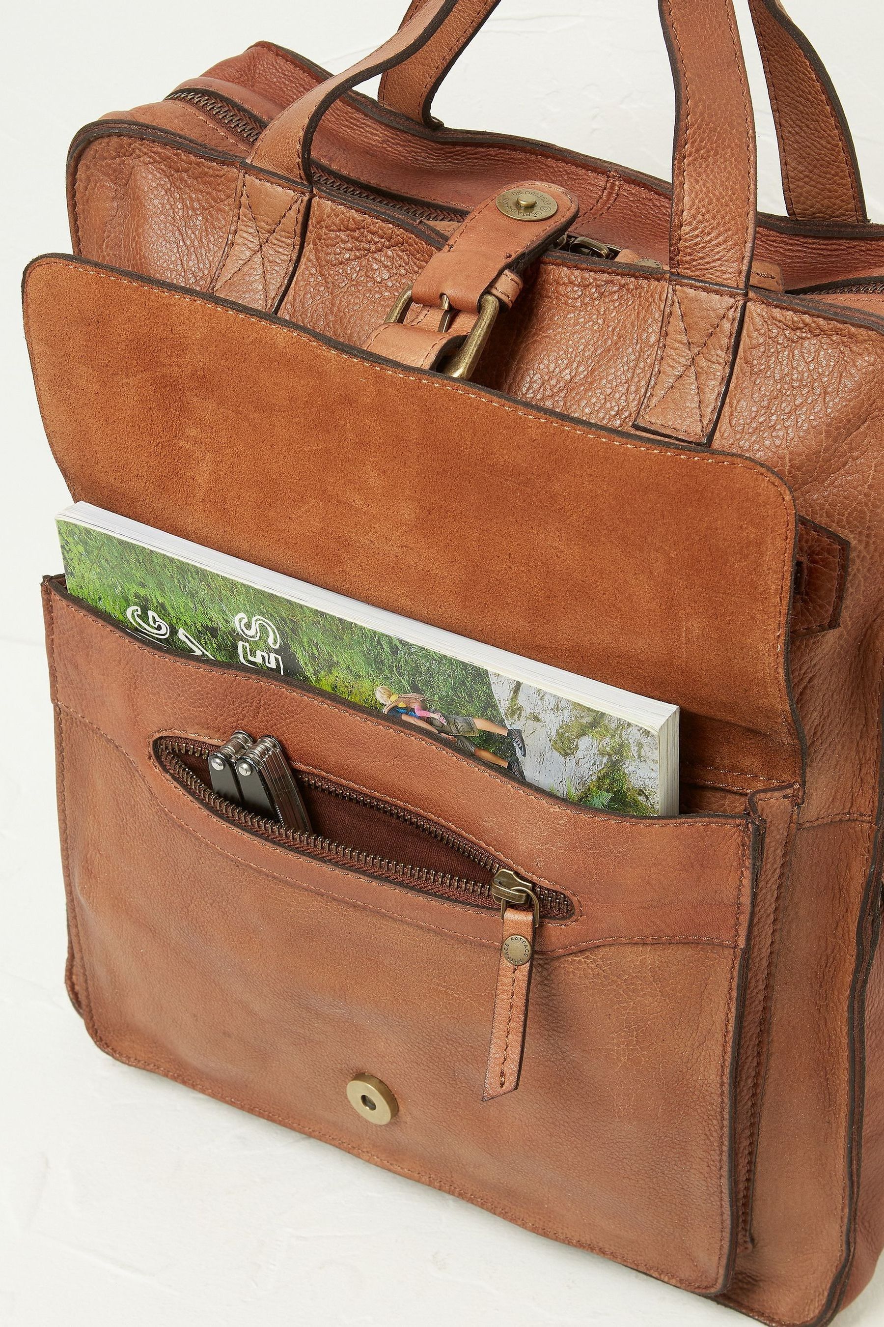 Buy FatFace Windsor Brown Leather Rucksack from the Next UK online shop
