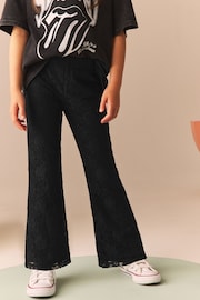 Black Lace Flare Trousers (3-16yrs) - Image 3 of 9