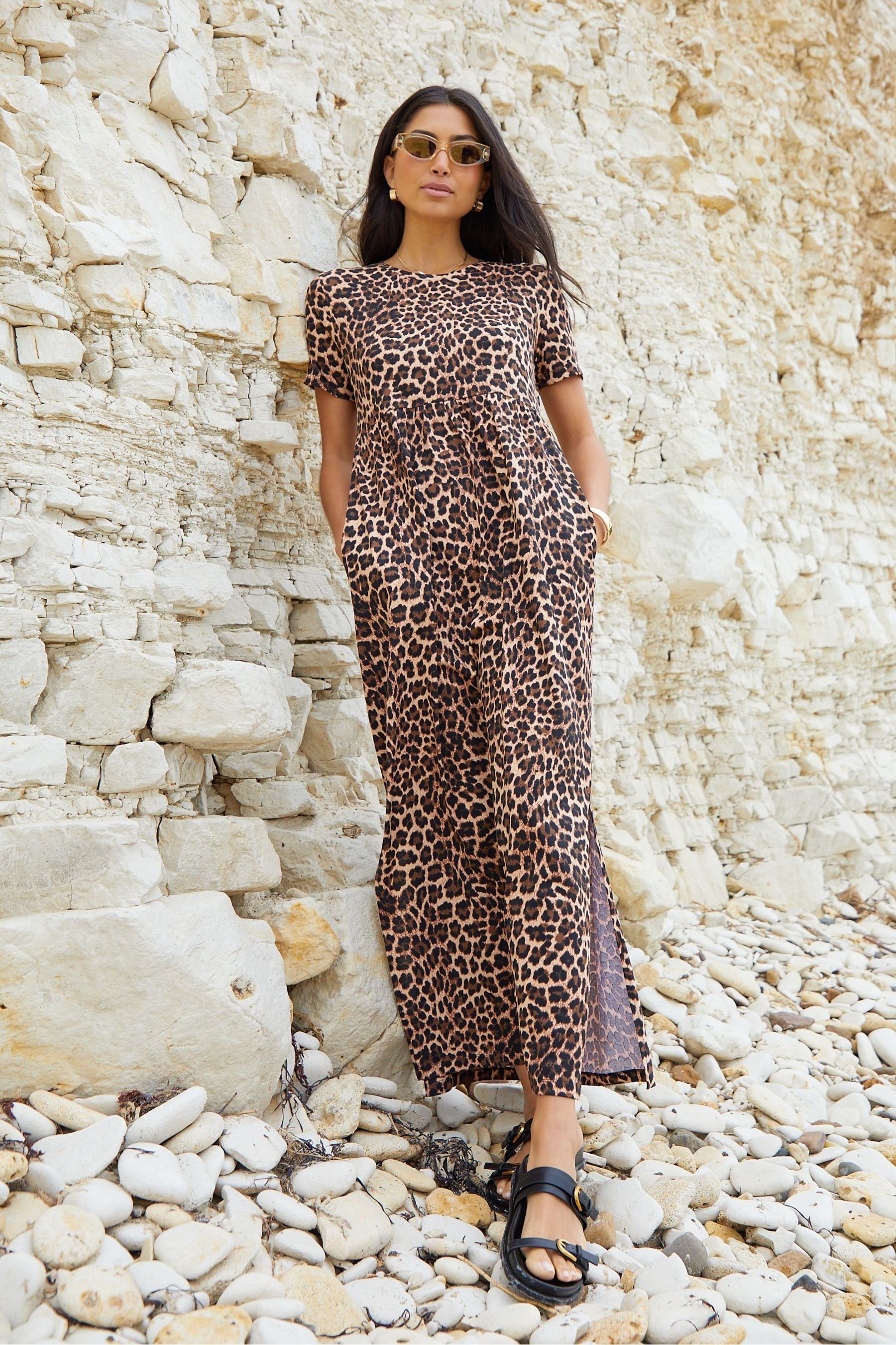 Jersey maxi dress with pockets online