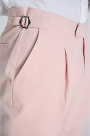 Harry Brown Pink Slim Fit Chris Linen Cotton Blend Suit: Smart Trousers - Image 6 of 6