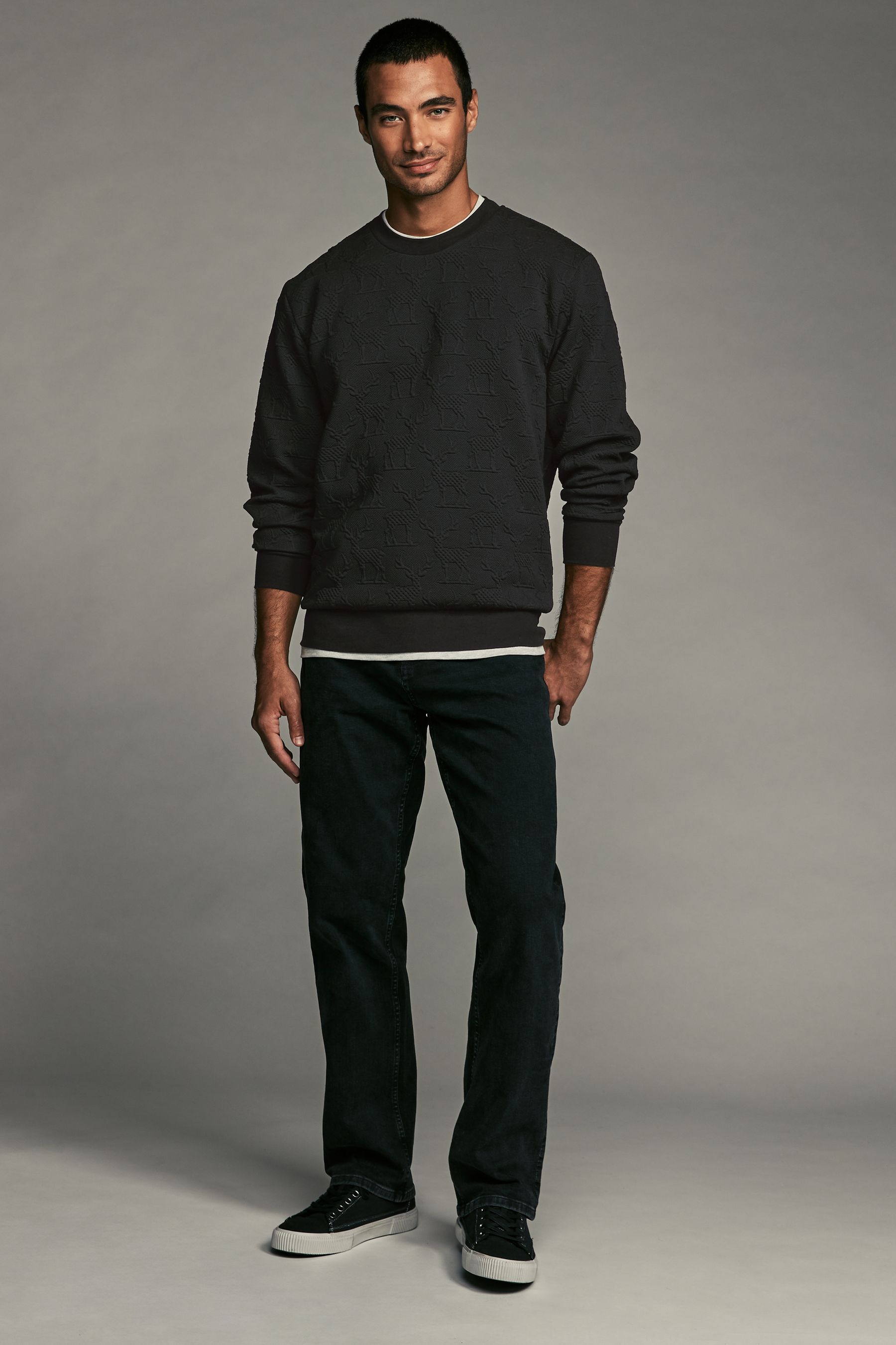 Buy Black Crew Sweatshirt Christmas Crew Sweatshirt from the Next UK online shop
