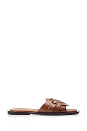 Moda in Pelle SH Athol Woven Vamp Flat Mule Sandals - Image 1 of 4