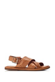 Moda in Pelle Natural SH Garda Wrapover Strap Sling Back Sandals - Image 1 of 4