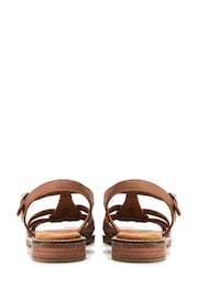 Moda in Pelle SH Saddle Flat T-Bar Strap Sandals - Image 3 of 4