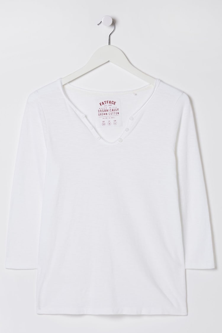 FatFace Porter White T-Shirt - Image 1 of 1