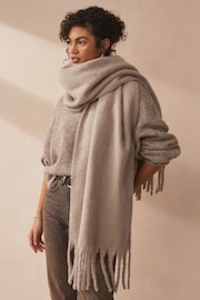 Oatmeal Heavyweight Blanket Scarf - Image 1 of 6