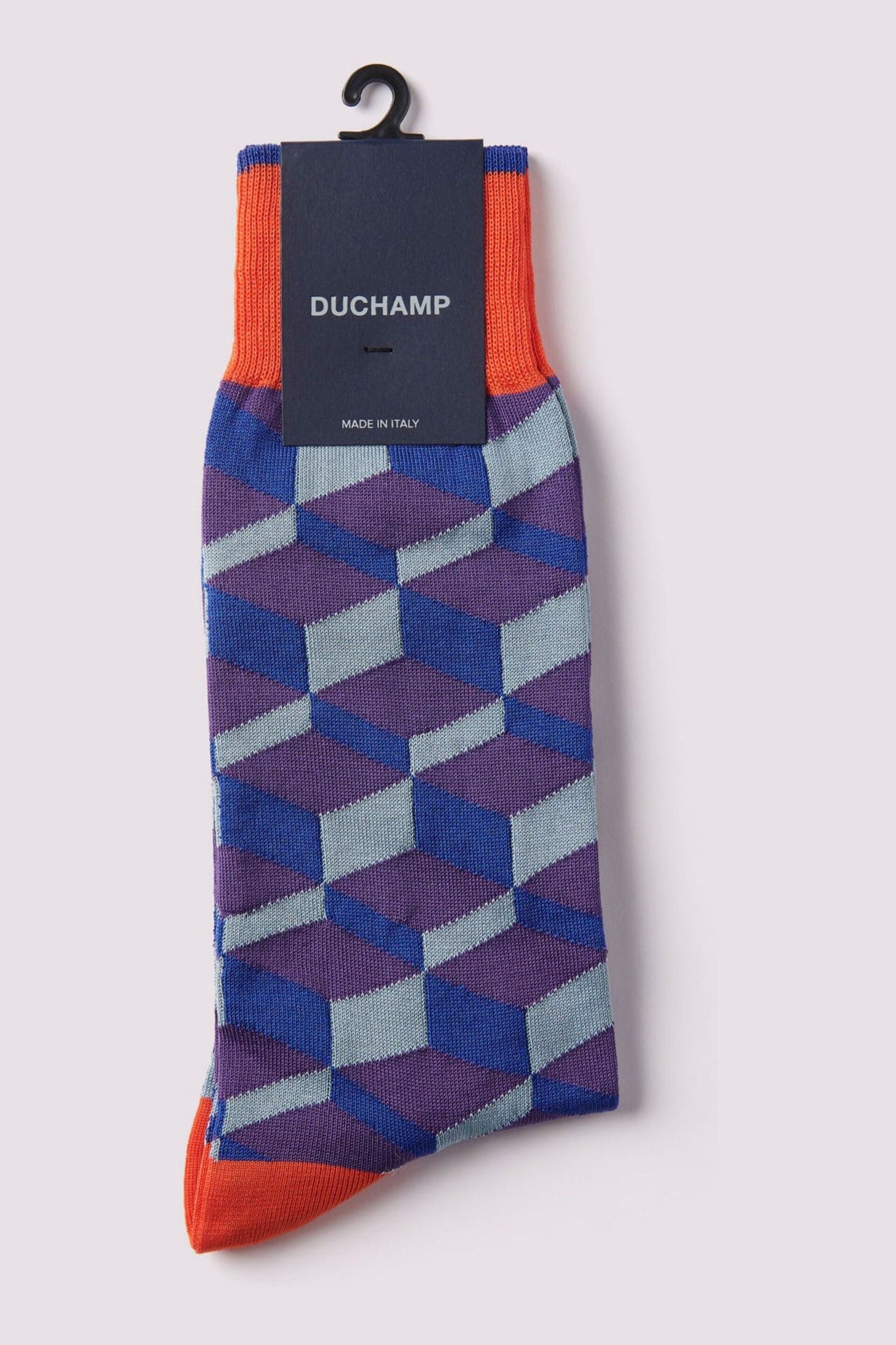 Duchamp Purple 3D Block Socks - Image 1 of 3