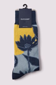 Duchamp Etched Floral Black Socks - Image 1 of 3