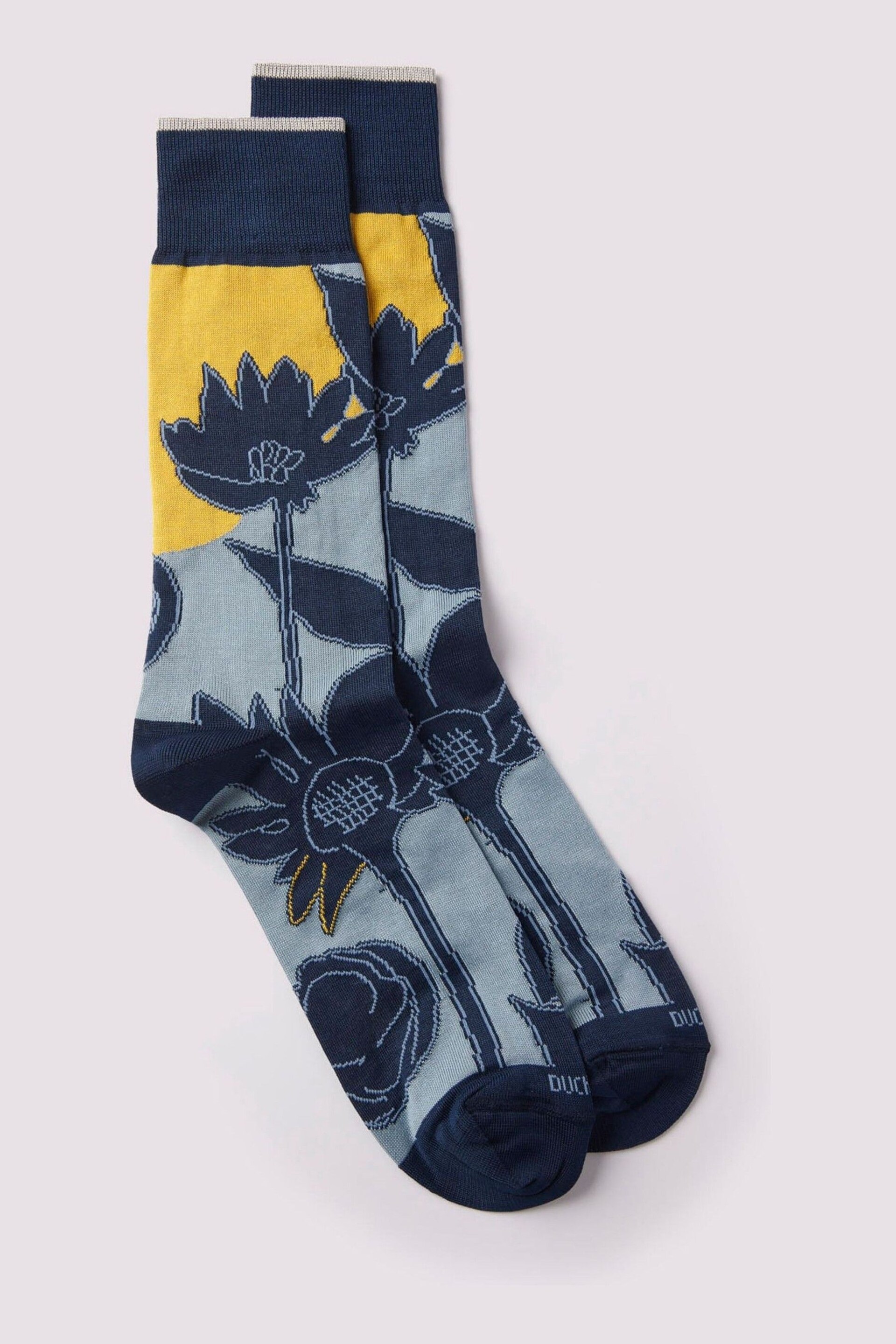 Duchamp Etched Floral Black Socks - Image 2 of 3