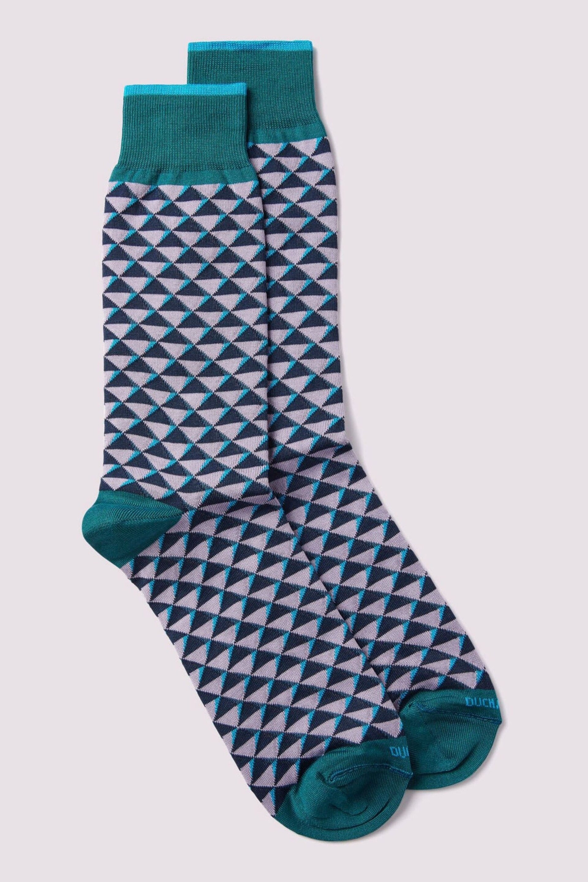 Duchamp Purple Diamond Geo Socks - Image 2 of 3