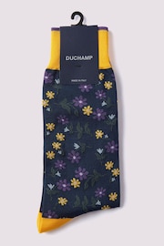 Duchamp Yellow Garden Floral Socks - Image 1 of 3