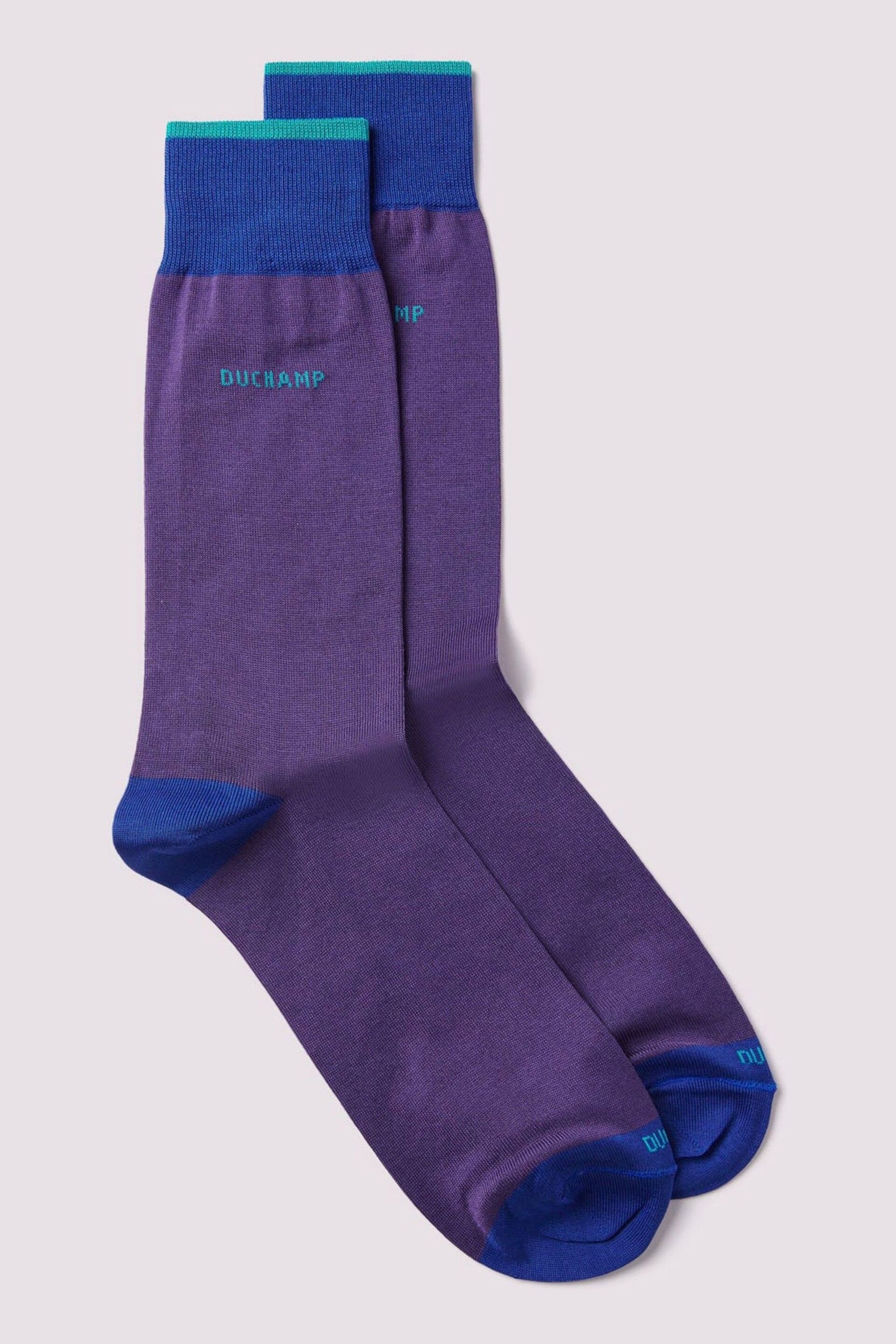 Duchamp Purple Heel Toe Socks - Image 2 of 3