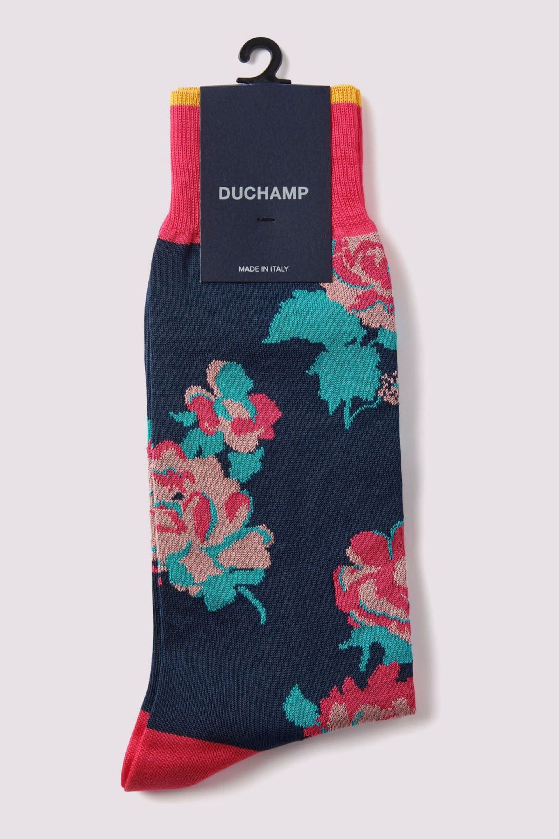 Duchamp Pink Floral Impression Socks - Image 1 of 3
