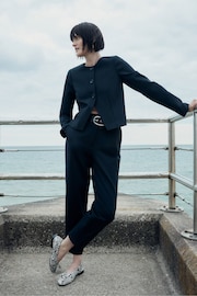 Whistles Black Ponte Anne Button Jacket - Image 1 of 6