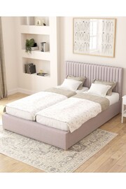 Aspire Furniture Grey Grant Velvet Electric Adjustable Bed With Mattress - Image 2 of 5