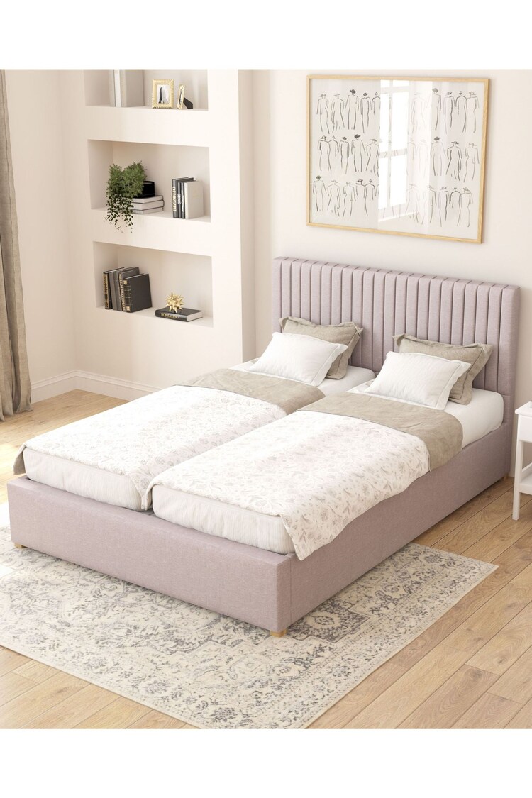 Buy Aspire Furniture Grey Grant Velvet Electric Adjustable Bed 