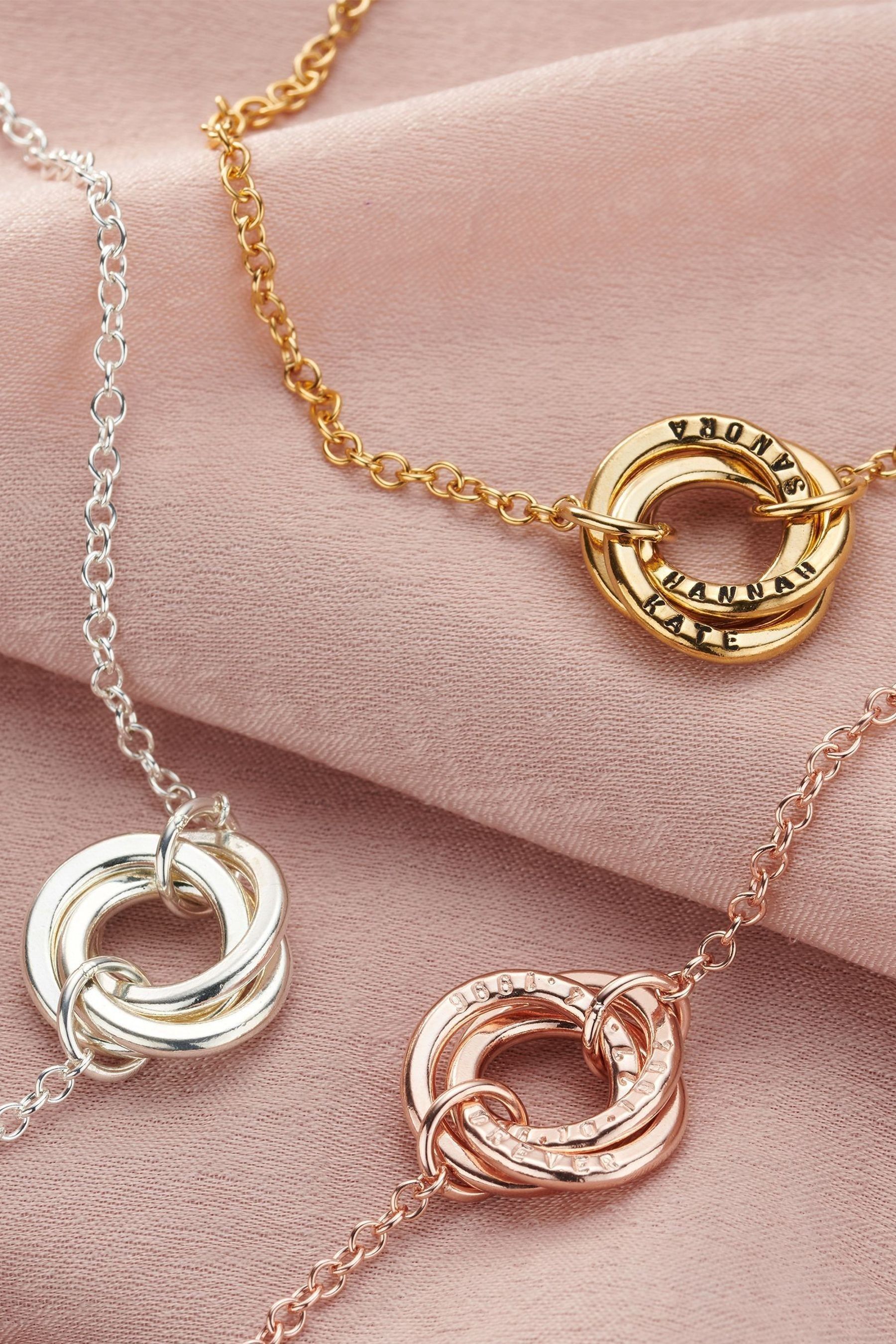 Buy Personalised Micro Russian Ring Bracelet by Posh Totty Designs from the Next UK online shop