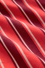 Red Pull On Stripe Wide Leg 100% Cotton Trousers - Image 7 of 7