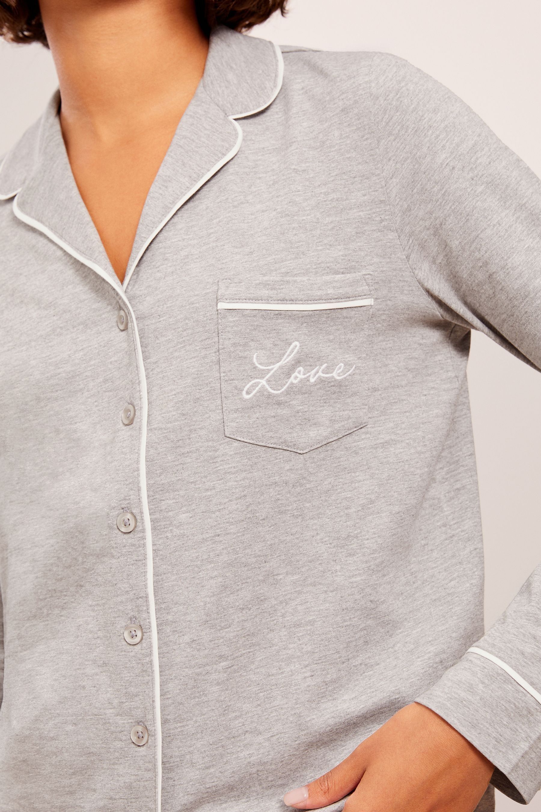 Buy Friends Like These Grey Woven Check Pyjamas from the Next UK online shop