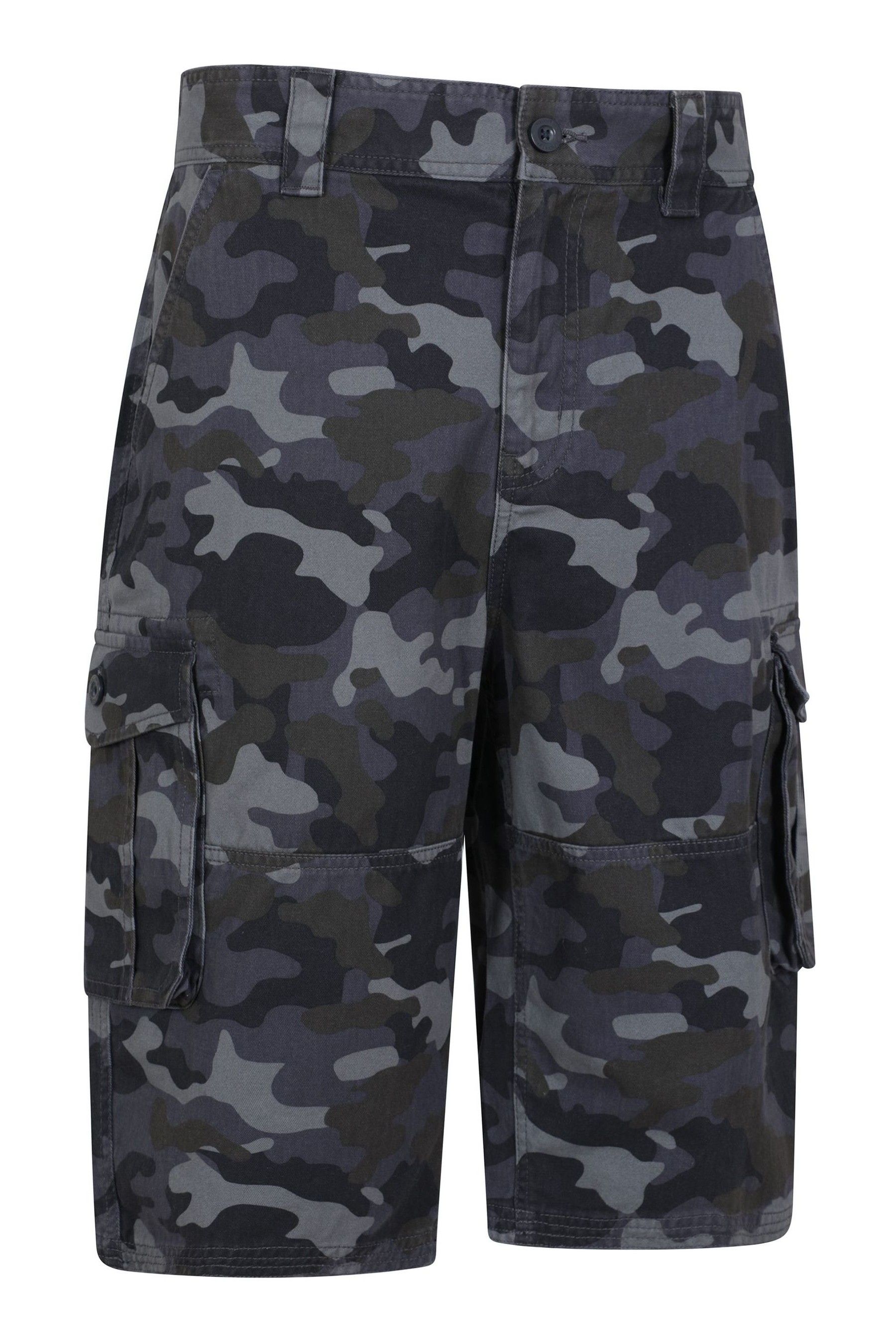 Blue Mountain Warehouse Mens Camo 100 Cotton Cargo Shorts