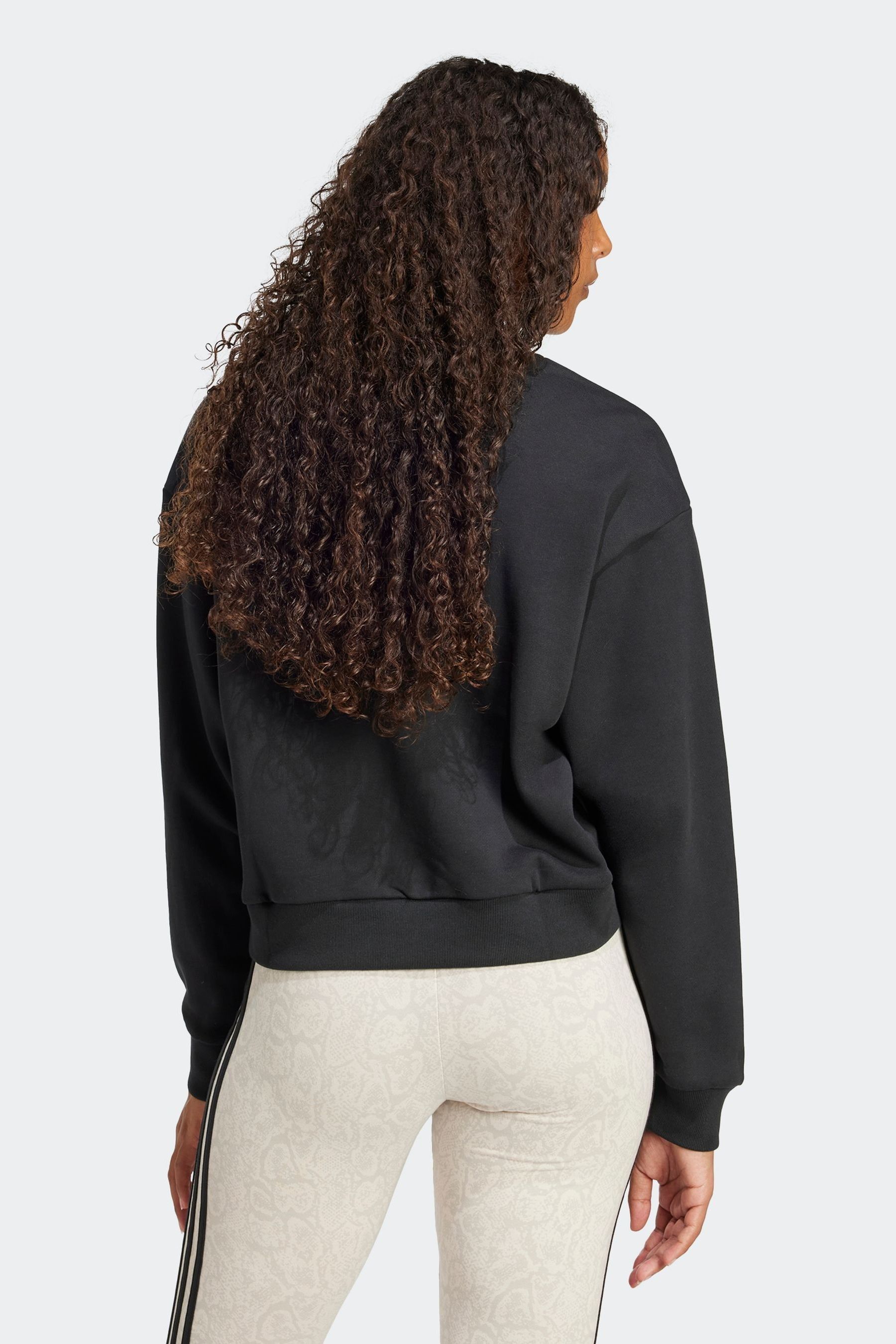 adidas originals Black Snake Print 100 Cotton Sweatshirt