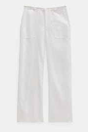 Hush White Raye Linen Straight Leg Trousers - Image 1 of 1