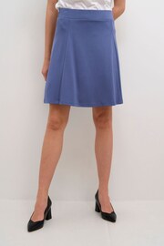 Kaffe Blue Kajolen Above Knee Length Jersey Skirt - Image 1 of 2