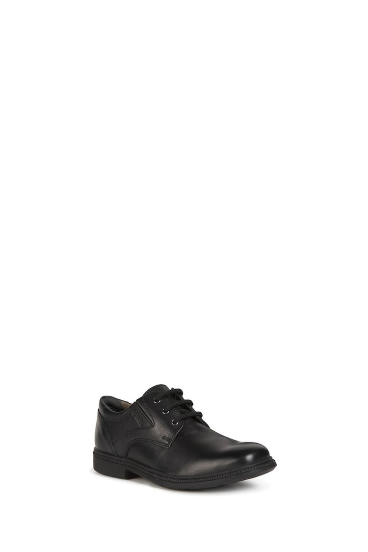 Geox Junior Federico Black School Shoes - Image 2 of 4