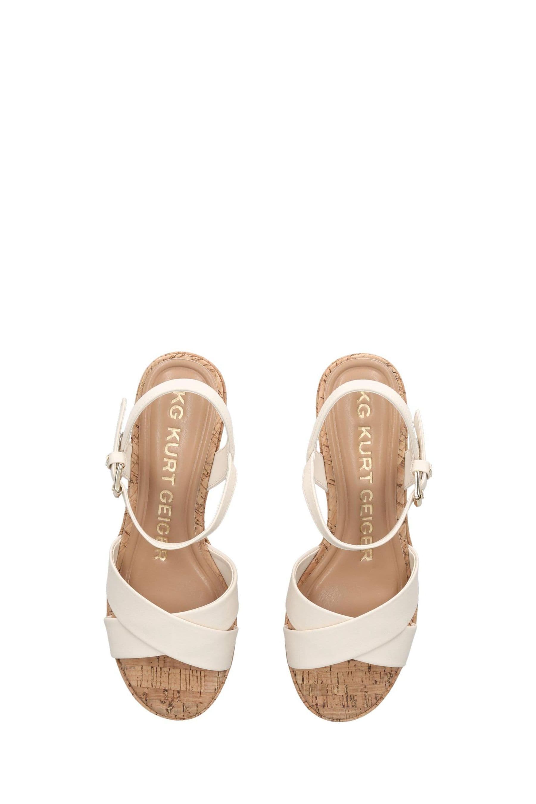 Kurt geiger brown wedges sale