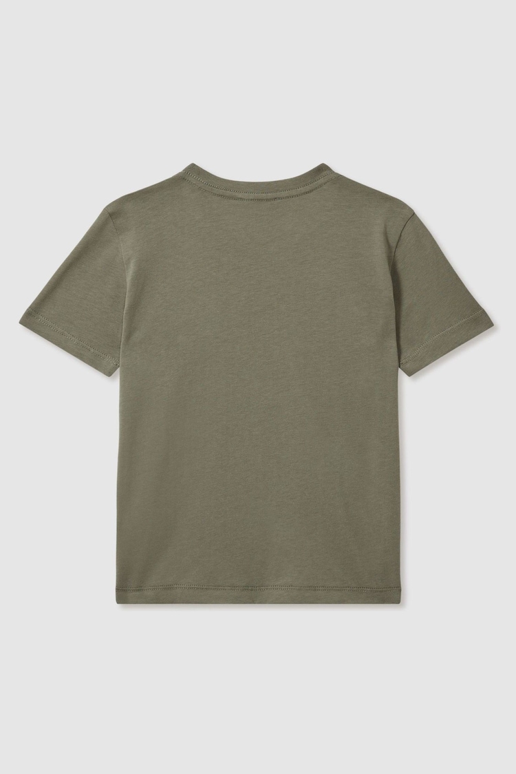 Reiss Lichen Green Bless 3-9 yrs Crew Neck T-Shirt - Image 2 of 3