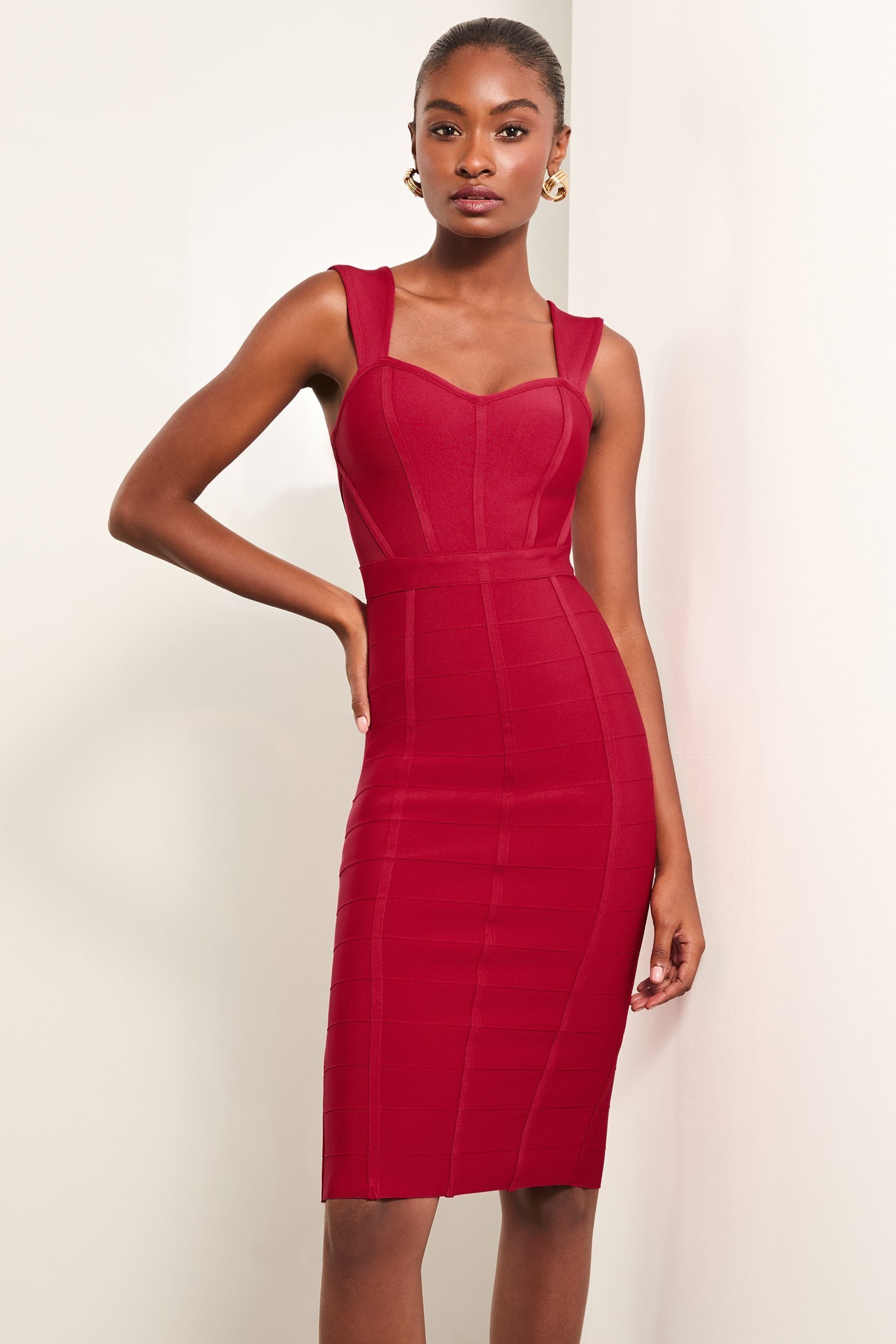 Midi bandage dress uk cheap