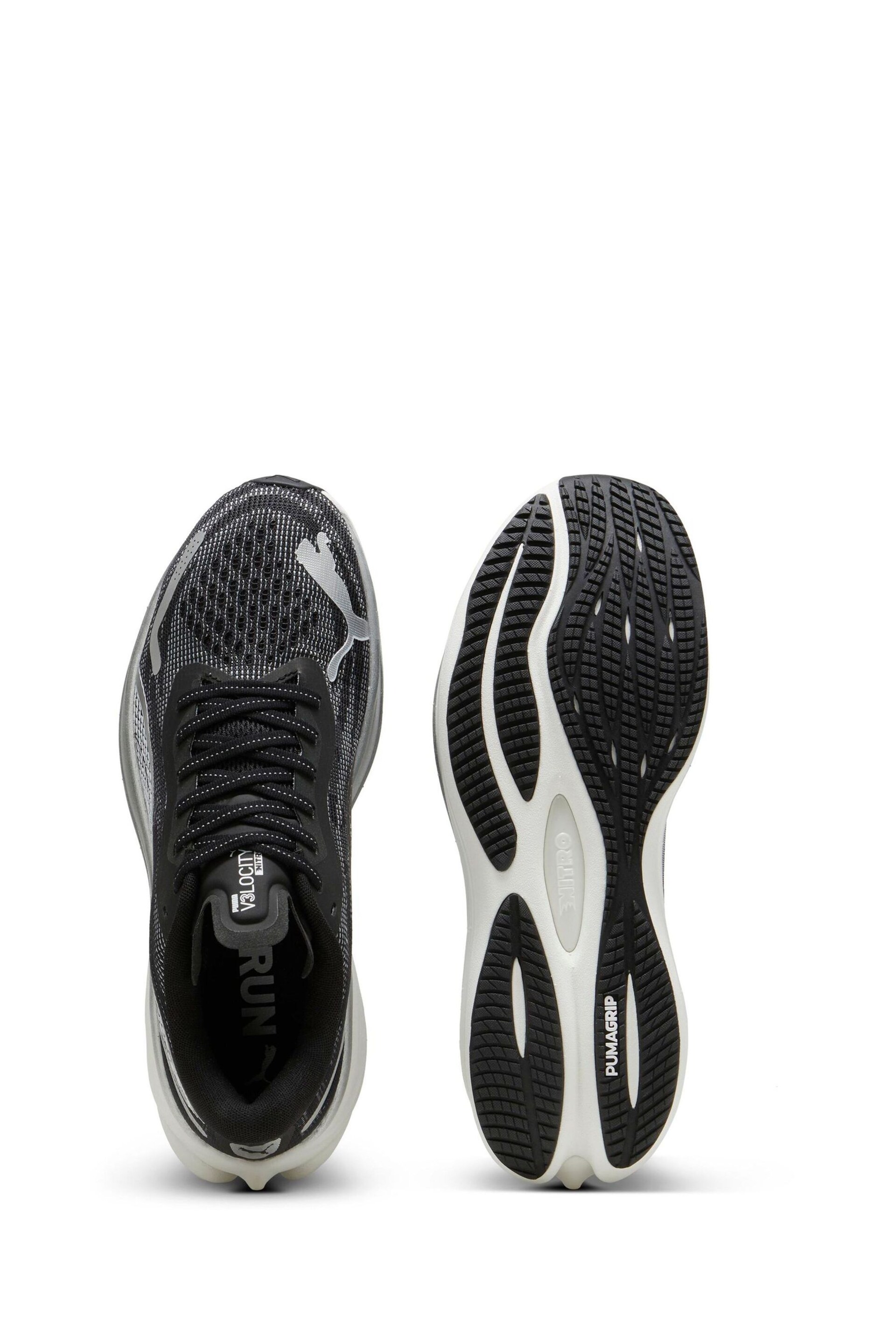 Puma Black Mens Velocity Nitro™ 3 Running Shoes - Image 3 of 7