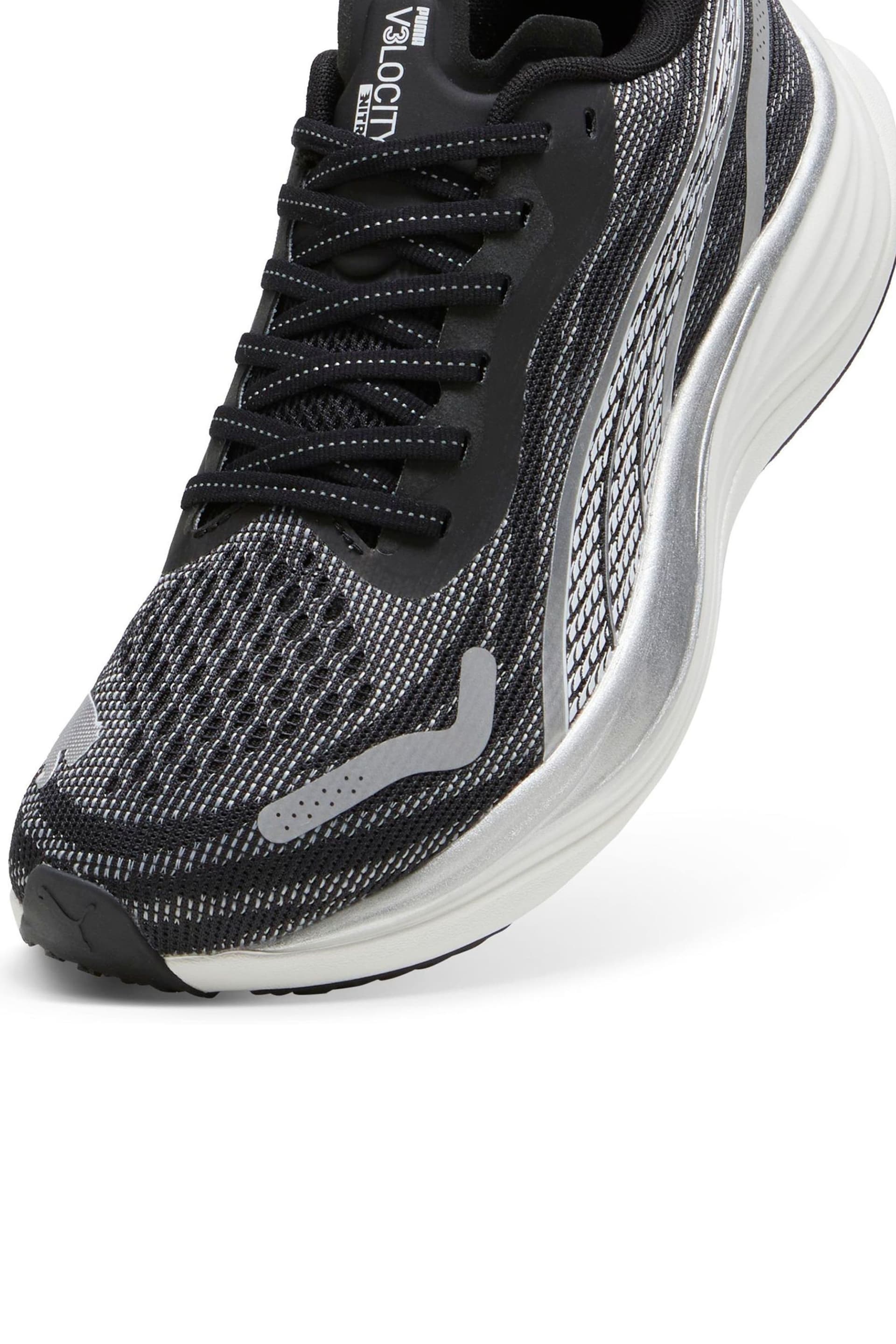 Puma Black Mens Velocity Nitro™ 3 Running Shoes - Image 4 of 7