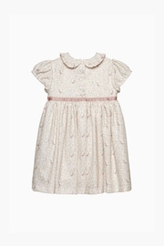 Trotters London Little White Olivia Owl Cotton Dress - Image 3 of 4