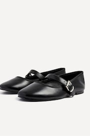 Linzi Black Odette Flat PU Mary Jane Shoes - Image 5 of 5