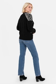 Lovedrobe Pearl Embellished Cable Knit Jumper - Image 3 of 4