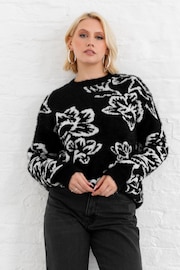 Lovedrobe Floral Jacquard Jumper - Image 1 of 6