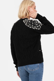 Lovedrobe Pearl Embellished Cable Knit Jumper - Image 2 of 4