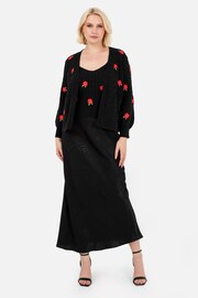 Lovedrobe Floral Embroidered Black Twin Set - Image 2 of 8