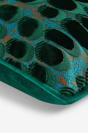 Dark Green Rebel Spot Velvet Cushion - Image 5 of 5