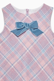 Trotters London Pink Penelope Checked Pinafore - Image 5 of 5