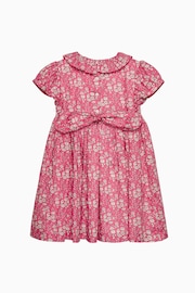 Trotters London Pink Liberty Print Capel Floral Smocked Party Dress - Image 3 of 4