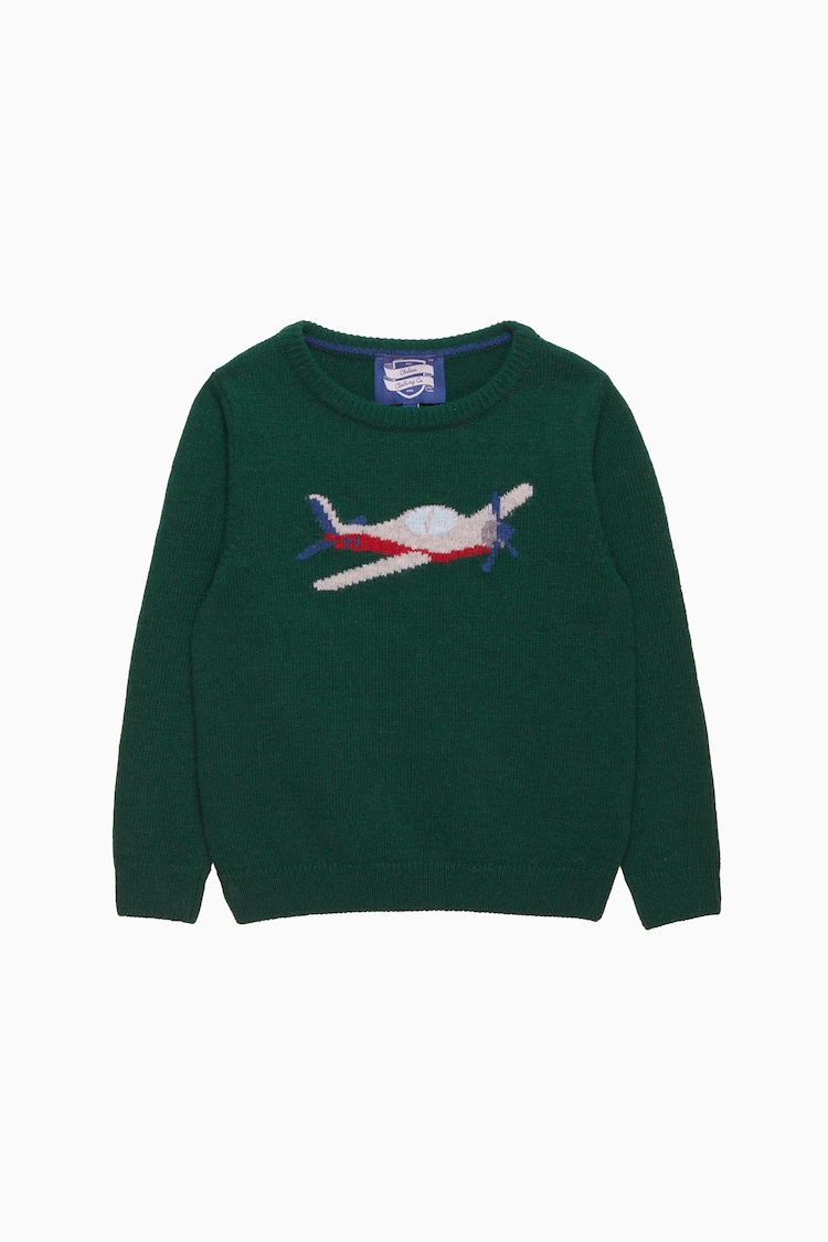 Trotters London Green Plane Jumper - Image 1 of 3