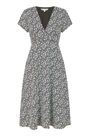 Yumi Black Ditsy Floral Print Tea Dress - Image 5 of 5