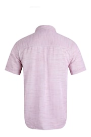 Weird Fish Pink Washton Linen Rich Short Sleeve Shirt - Image 7 of 7