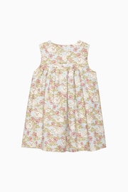 Trotters London Cream Little Sea Hollie Hedgehog Cotton Pinafore Dress - Image 3 of 4