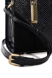 Dune London Black Chrome Dinkydenbeigh Mini Branded Handle Tote Bag - Image 5 of 5