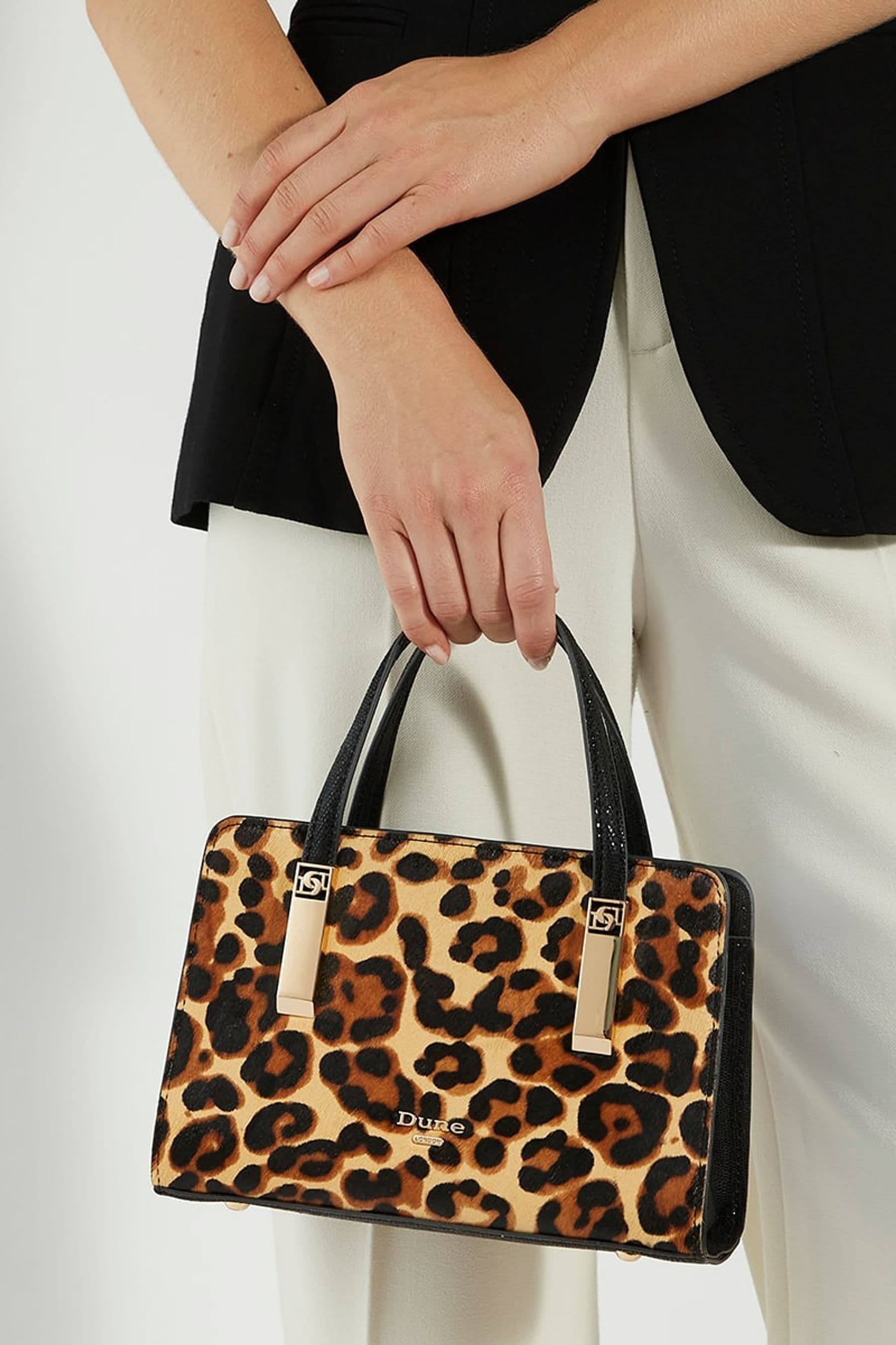 Dune animal print bag shop